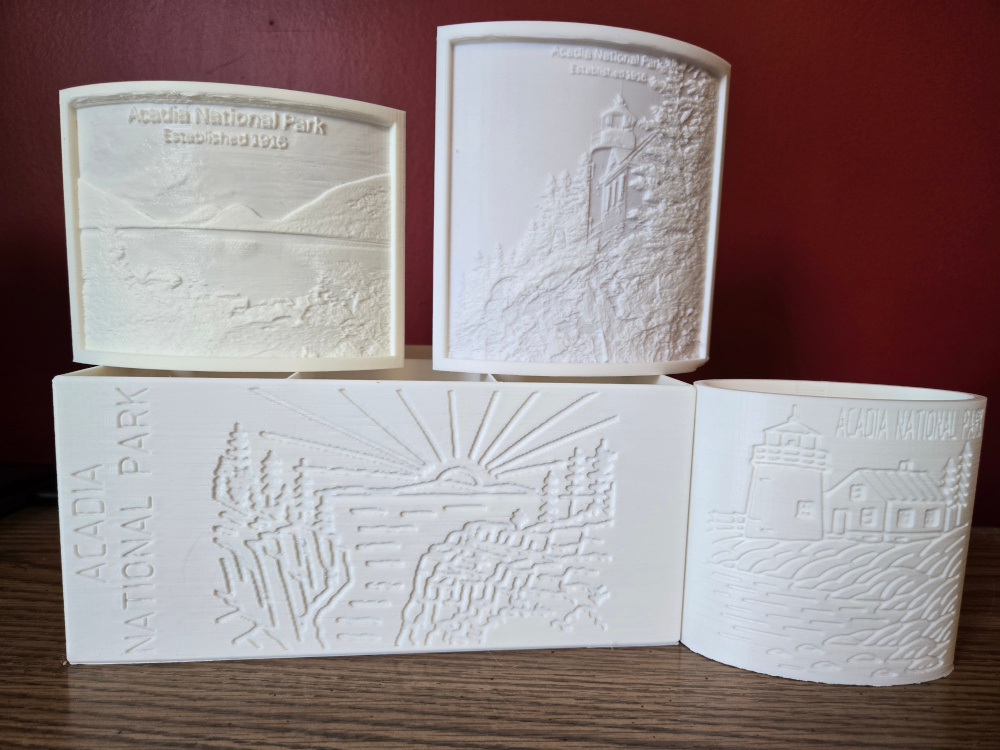 Image of 3D prints for National Parks Project