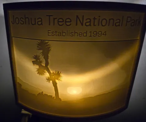 Joshua Tree National Park Nightlight Lithophane