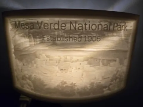 Mesa Verde National Park Nightlight Lithophane