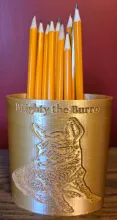 Brighty the Burro Pencil Holder Front View