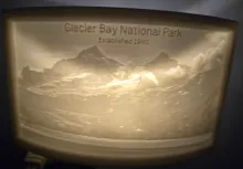 Glacier Bay National Park Nightlight Lithophane