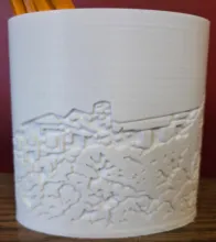 North Rim Grand Canyon Lodge Pen and Pencil Organizer Back View