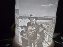 Lithophane photo 3 with light on